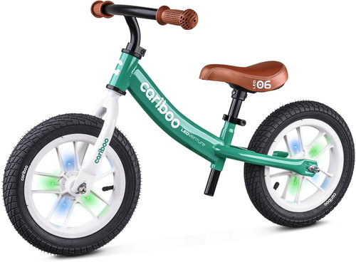 Cariboo Cariboo LEDventure children's scooter, green-brown - Balance Bike - Main image