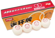 DHS Double Circle D40+ 10 pcs white - Table Tennis Balls