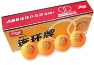 DHS Double Circle D40+ 10 pcs yellow - Table Tennis Balls