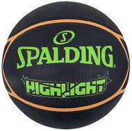 Spalding Higlight, vel. 7, černá/zelená - Basketbalový míč