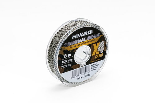 Mivardi Lanyard Terminal X4 Braid Camo 15 m 0,20 mm 17,25 kg - Cord - Main image