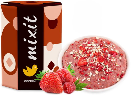 Mixit Minute porridge - Strawberry and raspberry 200 g - Oatmeal - Main image