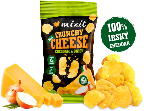 Mixit Ropogós sajt - Ír cheddar és hagyma, 20 g Fő fotó Mixit Ropogós sajt - Ír cheddar és hagyma, 20 g - Ropogós sajt - Fő fotó