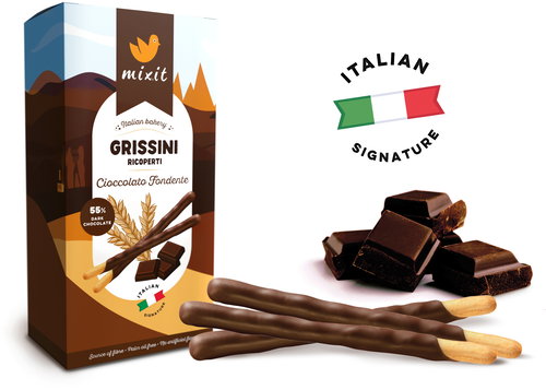 Mixit Italian Bakery Grissini Ricoperti Cioccolato Fondente - Cookies - Main image