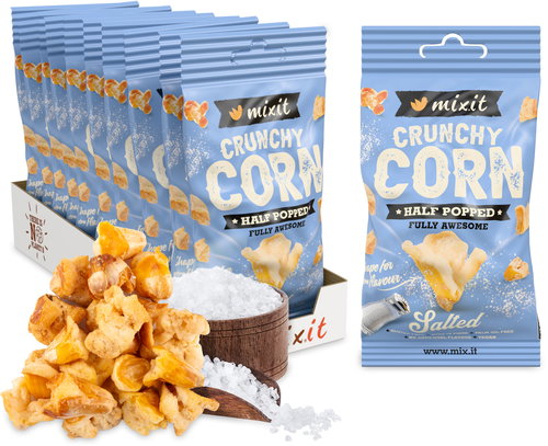 Mixit Crunchy corn Salty corn in pocket 10 pcs, 400 g - Healthy Crisps - Main image