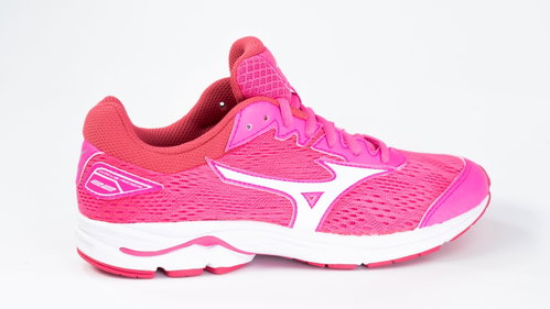 Mizuno Wave Rider 22 Jr. / Pink Glo / Port Royale / Charlock size 36,5 EU / 240 mm - Running Shoes - Main image