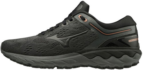 Mizuno WAVE SKYRISE, Black/Grey, EU 40/255mm - Running Shoes - Main image
