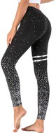 Yoga Fit dámské legíny černá-stříbrná, vel. XL - Legíny