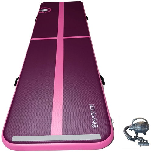 MASTER Airtrack inflatable mat 400 × 100 × 10 cm, purple pink - Airtrack  - Main image