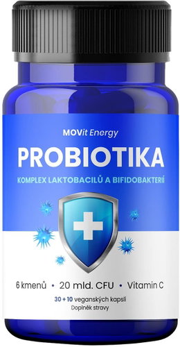 MOVit Energy Probiotics - complex of lactobacilli and bifidobacteria, 30+10 capsules - Probiotics - Main image