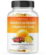 Vitamín C 1 200 mg so šípkami + Vitamín D + Zinok PREMIUM, 90 tbl. - Vitamín C