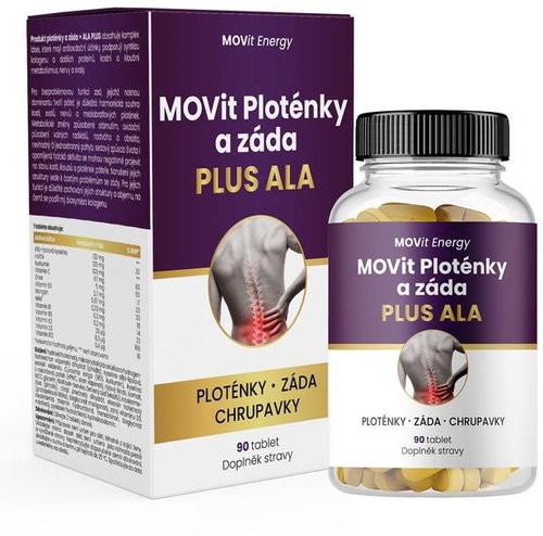 MOVit Energy Plateaus and Back Plus ALA, 90 tablets - Dietary Supplement - Main image
