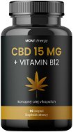 MOVit Konopný olej 15 mg CBD + Vitamin B12, 90 kapslí - CBD
