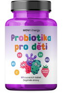 MOVit Energy Probiotika pro děti s vitamíny, 60 cucavých tablet - Probiotika