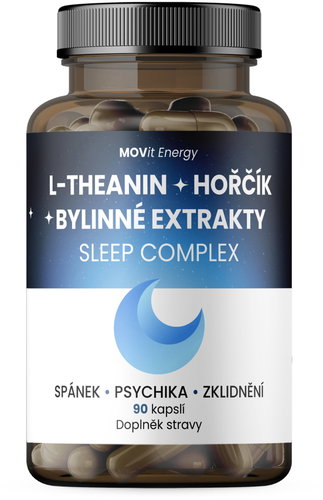 MOVit Energy Sleep Complex L-Theanine + Magnesium + Herbal Extracts, 90 capsules - L-theanine - Main image