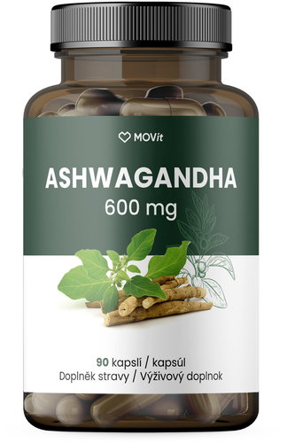 Movit Energy Ashwagandha 600 mg premium, 5% withanolides, 90 capsules - Dietary Supplement - Main image