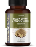 Movit Energy maca 600 mg + Ženšen 100 mg, 90 + 30 kapslí - Maca