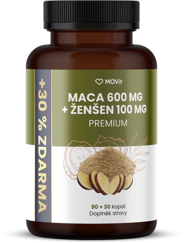 Movit Energy maca 600 mg + Ženšen 100 mg, 90 + 30 kapslí - Maca - Main image