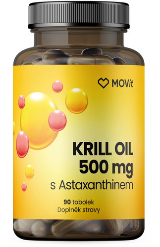 Movit Energy Omega Krill Oil 500 mg with Astaxanthin, 90 capsules - Omega 3 - Main image