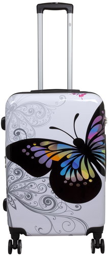 MONOPOL Butterfly White vel. M - Cestovní kufr - Main image