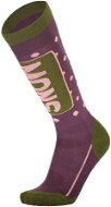 Mons Royale Mons Tech Cushion Sock, Blackberry/Avocado, size 41-43 - Women's Ski Socks
