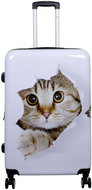 MONOPOL Cat White size. L - Suitcase
