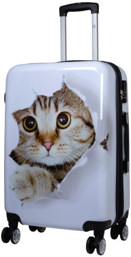 MONOPOL Cat White vel. S - Cestovní kufr - Main image