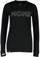 Mons Royale Yotei BF Tech LS, Black, size L - T-Shirt