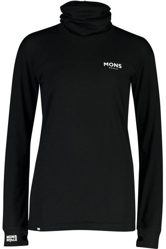 Mons Royale Yotei BF High Neck Black size S - Turtleneck - Main image