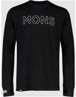 Mons Royale Yotei Tech LS, Black, size M - T-Shirt