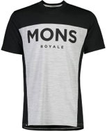 Mons Royale Redwood Enduro VT, Black/Grey Marl, size S - T-Shirt