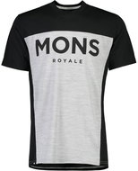 Mons Royale Redwood Enduro VT, Black/Grey Marl, size XL - T-Shirt