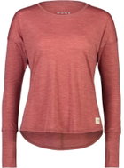 Mons Royale Estelle Relaxed LS, Terracotta, size XS - T-Shirt