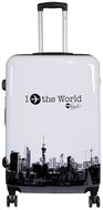 MONOPOL Fly The World White vel. L - Cestovní kufr