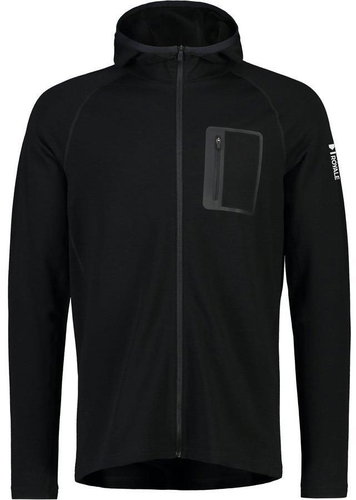 Mons Royale Traverse Full Zip Hood Black vel. M - Mikina - Main image