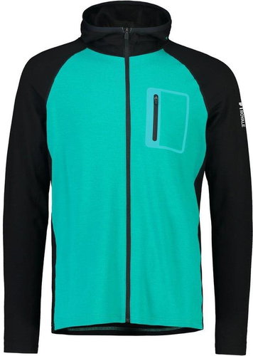 Mons Royale Traverse Full Zip Hood Marina / Black vel. L - Mikina - Main image