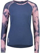 Mons Royale Bella Tech LS Denim Tie Dye, vel. XS - Tričko