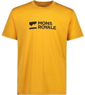 Mons Royale Icon T-Shirt Gold Mntn Logo, vel. S - Tričko