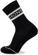 Mons Royale Signature Crew Sock Black / White, méret 42 - 44 - Zokni