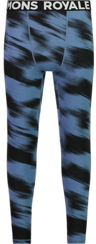 Mons Royale Cascade Merino Flex 200 Legging Blue Motion M - Kalhoty - Hlavní obrázek