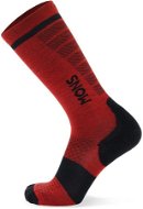 Mons Royale Pro Lite Merino Snow Sock Retro Red - Ponožky