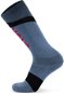 Mons Royale Ultra Cushion Merino Snow Sock Blue Slate / Black - Zokni