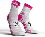 COMPRESSPORT Pro Racing Socks v3.0 Run High White/Pink T3 - Running Socks