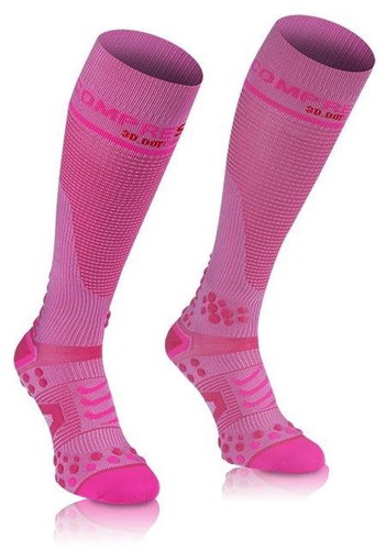 COMPRESSPORT Full Socks V2.1 Pink - knee socks - Main image