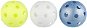 Unihoc Ball 3-PACK Crater yellow / blue / white - Floorball Ball