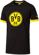 Puma BVB Badge Tee black-cyber yell S - T-Shirt