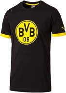 Puma BVB Badge Tee black-cyber yell XXL - T-Shirt