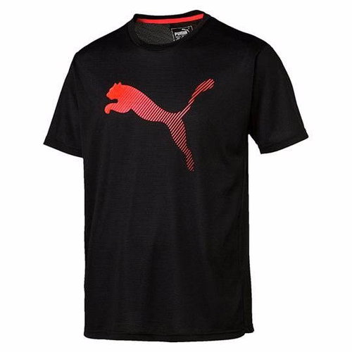 Puma Vent Cat Black Tee Puma Black-Red Bl XS - T-Shirt - Main image