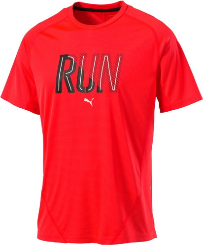 Puma Run Tee SS Red Blast M - T-Shirt - Main image