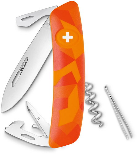 Swiza Swiss pocket knife C03 Luceo orange - Swiss Army Knife - Main image